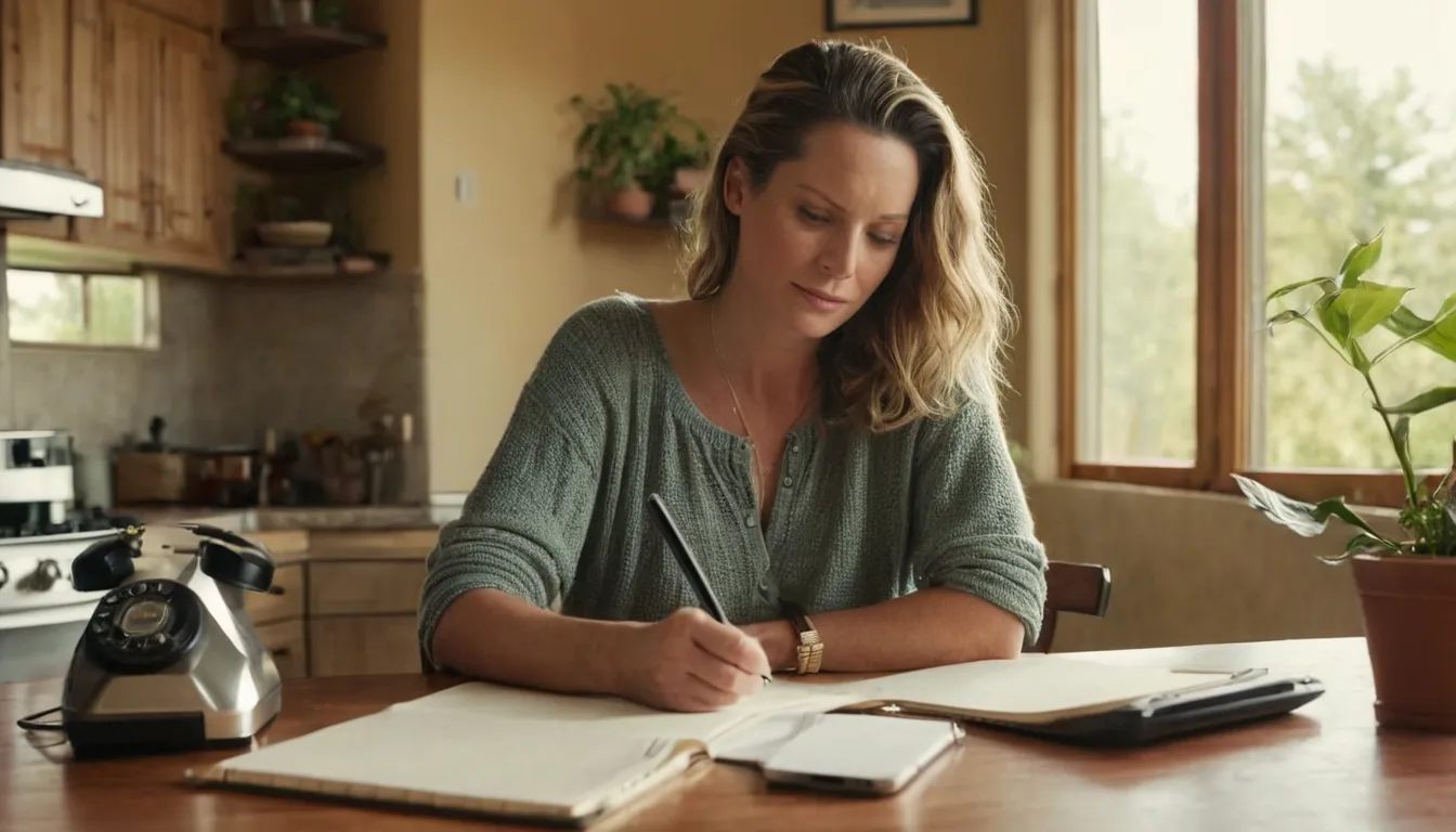 A homeowner jotting notes about slow drains in a kitchen in the Naperville area
